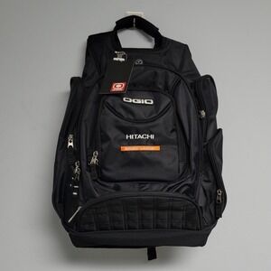 Ogio Hitachi Reliable Solutions Black Backpack for Traveling Bag New With Tags